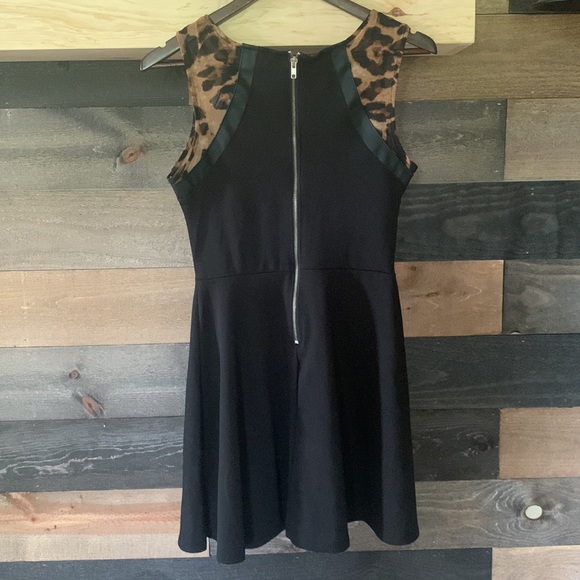 Heart soul leopard animal print black dress - Picture 4 of 5